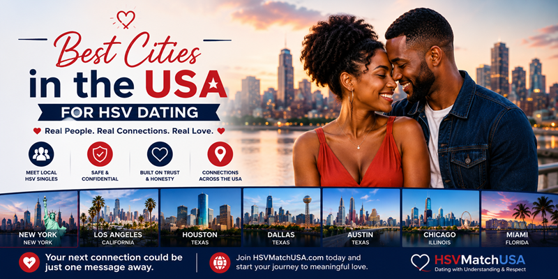Best Cities in the USA for HSV Dating | Meet Local HSV Singles